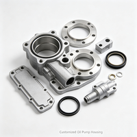 Boîtier de pompe à huile en alliage d'aluminium pour moteur automobile, composant moulé sous pression haute pression personnalisé avec usinage CNC de précision