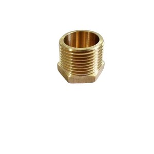 Brass NPT Male Thread Hex Plug 3/4 Inch Pipe Plug For Plumbing Fittings - Product Image 1