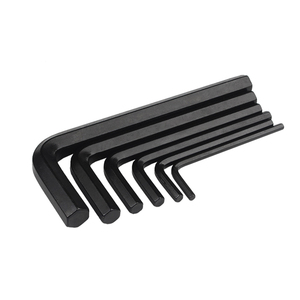 Clé Allen à tête plate en forme de L en acier au carbone noir oxydé de qualité industrielle NINDEJIN, métrique M0.9-M8, OEM - Product Image 2