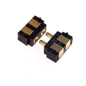 Контактная площадка 2,5 сетка SMD под прямым углом 90 градусов заряда батареи зонд 2 контактный разъем питания мужской и женский пружинный контакт Пружинные контакты SMT/SMD разъем производитель - Product Image 2