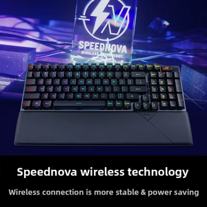 Clavier mécanique de jeu professionnel personnalisé en direct d'usine, 68 touches, rétroéclairage RVB, avec interrupteurs <span class=keywords><strong>Gateron</strong></span>/Kailh, nouveau, axe métallique - Product Image 2