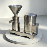 Machine à fabriquer du beurre de cacahuètes, d'amandes, de sésame et de noix en acier inoxydable 304 de qualité alimentaire, capacité de 100 à 200 kg/h