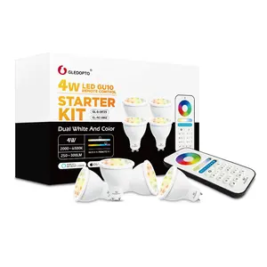 Gledopto nueva versión Plus Starter Kit ZigBee Smart luces LED Compatible Innr GU10 proyector RGB de Control de la aplicación Alexa bombillas de luz