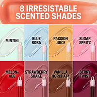Gloss à lèvres hydratant à l'acide hyaluronique en gros, logo personnalisé, gel hydratant non collant, huile à lèvres végétalienne