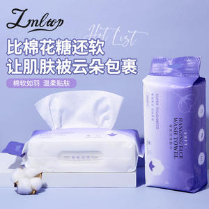 Serviette de toilette suspendue Lmltop 20x20cm, super résistante, en fibre de coton douce, jetable, pour la beauté - Product Image 5