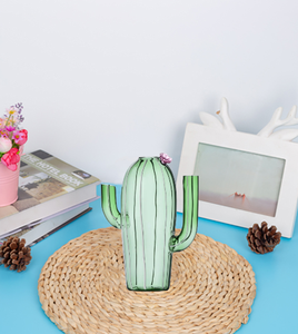 Commercio all'ingrosso su misura <span class=keywords><strong>Cactus</strong></span> a forma di alto vetro borosilicato vasi di fiori <span class=keywords><strong>per</strong></span> la decorazione della casa - Product Image 3