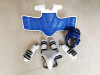 Ensemble d'équipement de combat de Taekwondo, protection corporelle incluant une protection de poitrine, équipement essentiel d'arts martiaux