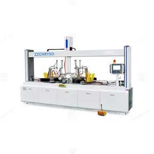 China wood door frame press assembly machine for door frame clamp