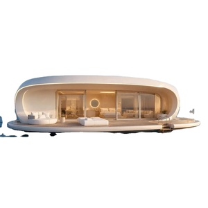 Casa Mobile Modulare Prefabbricata <span class=keywords><strong>in</strong></span> <span class=keywords><strong>Acciaio</strong></span>, Villa a Capsula Triangolare a Due Piani per Camere d'Albergo e Uffici - Product Image 1