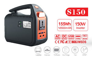 Di động 150W năng lượng lưu trữ Trạm điện sửa đổi Sine Wave Pin xì gà nhẹ hơn năng lượng mặt trời pin bên ngoài AU EU Anh JP - Product Image 3