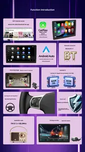 Lecteur DVD de voiture <span class=keywords><strong>double</strong></span> <span class=keywords><strong>DIN</strong></span> 2 <span class=keywords><strong>DIN</strong></span> 7 pouces Navigation GPS Radio de voiture Android pour VW/Caddy/Passat/<span class=keywords><strong>Golf</strong></span> <span class=keywords><strong>5</strong></span> 6/Jetta/Polo/Touran/Seat - Product Image 5