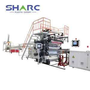 High Efficiency PVC Artificial Marble Sheet Extrusion Line Automatic wall panel making machine plastic Production line