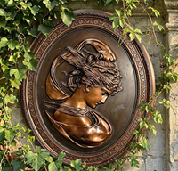 Figurine en bronze personnalisée avec un design en relief classique, moulage 3D, service de montage sur site mondial
