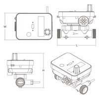 Compteur d'eau et de chaleur ultrasonique prépayé ZHONGPEI, numérique, DN15-DN40, corps en laiton, IP68, OEM