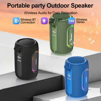 Haut-parleur portable 5.0 avec entrées Bluetooth/TF/FM/USB, éclairage LED RGB pour karaoké numérique