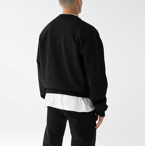 Hombres Eco Friendly Invierno Cálido Crop Cuello redondo Media <span class=keywords><strong>cremallera</strong></span> Cuarto Zip Collar <span class=keywords><strong>Sudadera</strong></span> Unisex <span class=keywords><strong>sin</strong></span> <span class=keywords><strong>capucha</strong></span> - Product Image 4