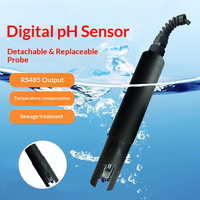 Sonde de pH numérique industrielle en ligne RS485 avec compensation de température, câble de 5 m, capteur de pH pour le traitement des eaux usées