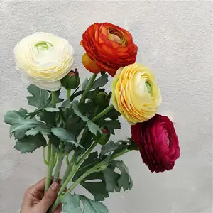 Flor de rocío de seda para boda, flores artificiales decorativas, nuevo diseño