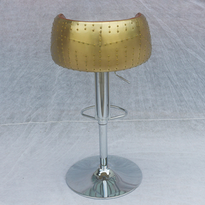 Ghế Quán <span class=keywords><strong>Bar</strong></span> Hàng Không Bằng Nhôm Bằng Da Cổ Điển Có Thể Điều Chỉnh Độ Cao Cho Câu Lạc Bộ Nhà Bếp Nhà Hàng - Product Image 3