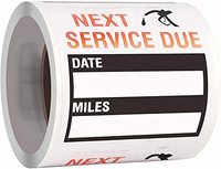 Autocollants de rappel de service d'entretien automobile personnalisés pour le changement d'huile, autocollants en vinyle amovibles pour les vitres et pare-brise des voitures