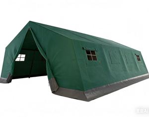 La Mejor Carpa Resistente para Campamento al Aire Libre en 4 Estaciones, Impermeable, de Lona, Color Verde Militar, para 30-40 Personas, con Varios Tamaños - Product Image 1