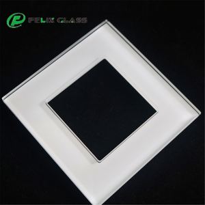 Felix Glass - Panneau de prise murale en verre, plaques de verre pour interrupteur d'éclairage, interrupteur tactile électrique en verre - Product Image 1