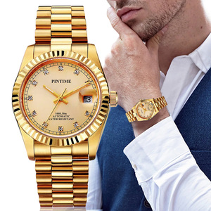 Montres mécaniques automatiques de luxe PINTIME pour hommes, acier inoxydable, verre saphir, design étanche, cadran de 41 mm, vente chaude - Product Image 6