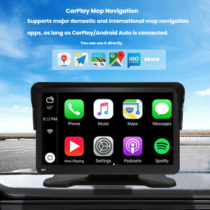 อุปกรณ์นำทางในรถยนต์แบบพกพาขนาด 7 นิ้ว ยี่ห้อ Universal พร้อม Wireless CarPlay, Android Auto, หน้าจอสัมผัส IPS, Bluetooth - Product Image 4