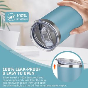 20 Oz Stainless Steel Tumbler Double Wall Vacuum <b>Insulated</b> Travel Coffee <b>Mug</b> With Lid And Straw Maya Blue - Product Image 5