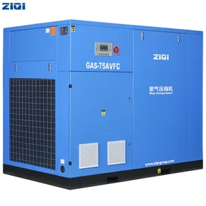 Industriale a basso rumore VSD 100 Hp 75 Kw potenza AC elettrico 400V 50 Hz rotativo vite compressore d'aria con brasile WEG IE4 IP55 motore