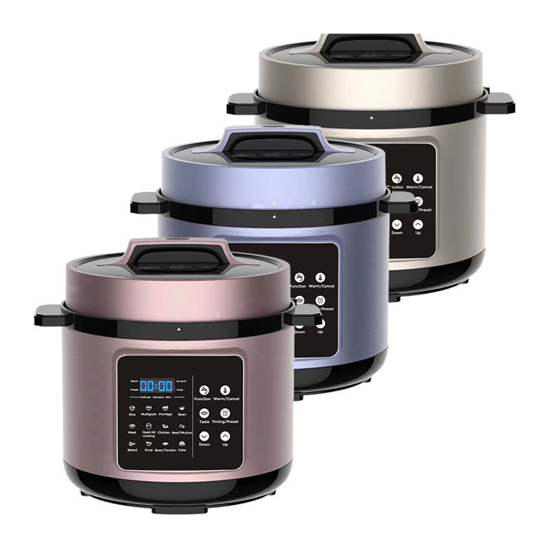 German Stainless Steel Multi Microcomputer Control 6Qt Electric Pressure  Cooker 6L With Rice Spoon