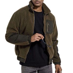 Supplier Custom Logo Men's Outdoor Softshell Thick Fleece Winter <b>Jacket</b> Warm Comfortable Thermal Coat Featuring Fabric Front - Product Image 2