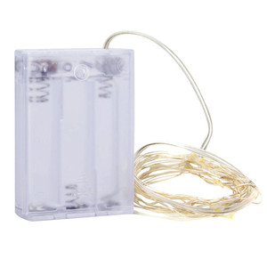 Aaa pin Powered 5m linh hoạt <span class=keywords><strong>LED</strong></span> ánh sáng chuỗi dây bạc Twinkle Cổ Tích Mặt Trăng chuỗi đèn - Product Image 3