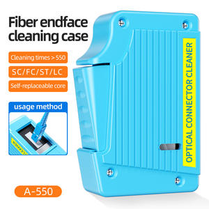 Caja de Limpieza de Fibra Óptica de Buena Calidad, Caja Limpiadora de Bridas de Fibra Óptica para Conectores SC/ST/FC/LC, Limpiador de Pigtales de Fibra - Product Image 4