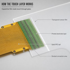 Film tactile capacitif transparent multi-touch sur mesure OEM ODM pour écran tactile PCAP - Product Image 6