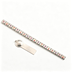 Breloques modulaires italiennes en acier inoxydable, motifs <span class=keywords><strong>animaux</strong></span> mignons, fruits, gâteaux, nœuds, aigle, interchangeables pour <span class=keywords><strong>bracelet</strong></span> <span class=keywords><strong>élastique</strong></span> modulaire - Product Image 3