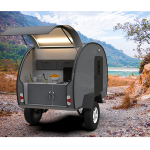 Remorque à Toit Rabattable en Toile Petite Remorque Caravane Léger 300 kg 400 kg Remorque de Camping Teardroprop Camper - Product Image 3