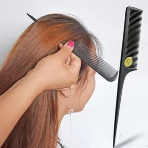 Black Pointed Tail Hair <b>Comb</b> Large Size For Salon And Home Use Plastic Beauty Tool - Product Image 3