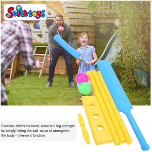 Jouet de batte de cricket miniature en plastique pour enfants pour les jeux en intérieur et en extérieur - Product Image 6