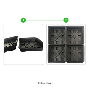Plateau pour plantes en Hdpe, plateau en plastique, pour le toit de la <span class=keywords><strong>terrasse</strong></span> ou du jardin, pour l'extérieur - Product Image 3