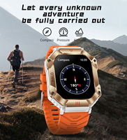 Herren Sport-Smartwatch Quadratisch Schlaftracker GPS BT-Anruf Kompass Barometer IP67 Wasserdicht IPS-Display Großer Bildschirm