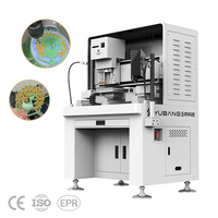 Machine de sertissage automatique de diamants à double station 5 axes haute vitesse 4 couleurs de précision 0,02 mm Yubang YB5DZ4-2 pour cire à bijoux 3D