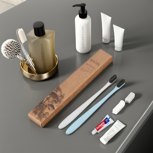 Set di articoli per Hotel personalizzati Set di servizi alberghieri Kit dentale per i viaggi - Product Image 1