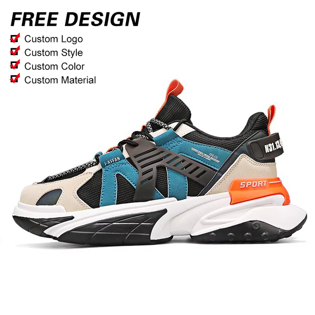 High Quality Custom Men's Sneakers Wholesale Fashion Casual Sport Walking Shoes with Free Logo Design Summer Rubber Insole