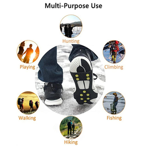 Chaussures d'hiver d'extérieur antidérapantes à 10 crampons pour la marche sur glace - Product Image 5