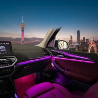 Kit d'éclairage d'ambiance dynamique souple de luxe pour intérieur de voiture, éclairage d'ambiance dynamique Galaxy à ajustement original pour BMW X3, iX3, X4, X3M, X4M 2018-2024