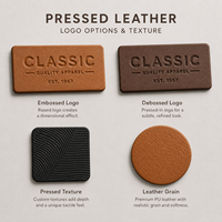 Écusson en cuir gaufré, étiquette en cuir PU avec logo débossé pour jeans, chapeaux, vêtements – Fabricant et fournisseur OEM/ODM en gros