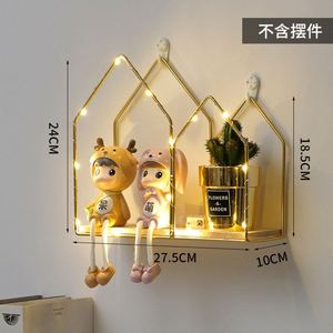 New Punch-free Wall Iron Decorative Flower Stand Flower Pot Decoration Storage Rack Suitable for Bedroom Living Room <b>Shelf</b> - Product Image 6