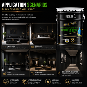 Black Art Latex <b>Paint</b> High End Wall <b>Coatings</b> for Commercial Spaces - Product Image 5