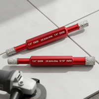 Drills-King Nouvelle Arrivée Foret diamanté à double queue de 6-6/ 6-8/8-8mm brasé sous vide pour carrelage, brique, bloc et maçonnerie